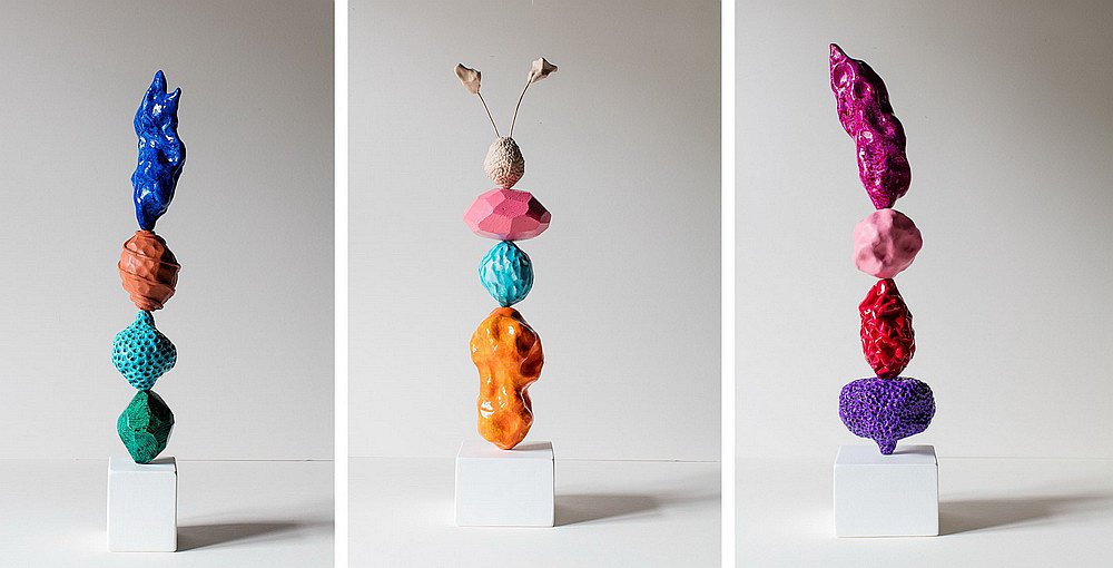 Эшли Хикс. Тотемные скульптуры. Смешанная техника. Фото: Askeri Gallery