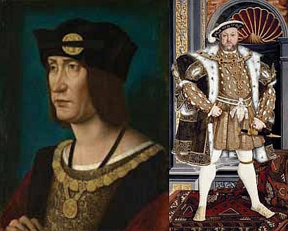 1. Жан Перреаль (мастерская). Луи XII. Ок. 1514. 2. Неизвестный художник. Генрих VIII. 1540–1550