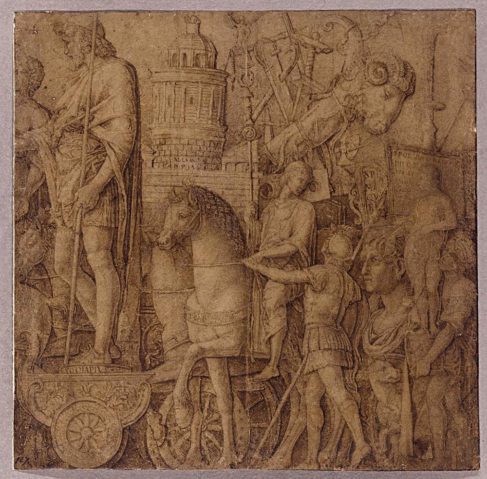 Андреа Мантенья. «Триумф Цезаря». Подготовительный рисунок. Фото: Sotheby’