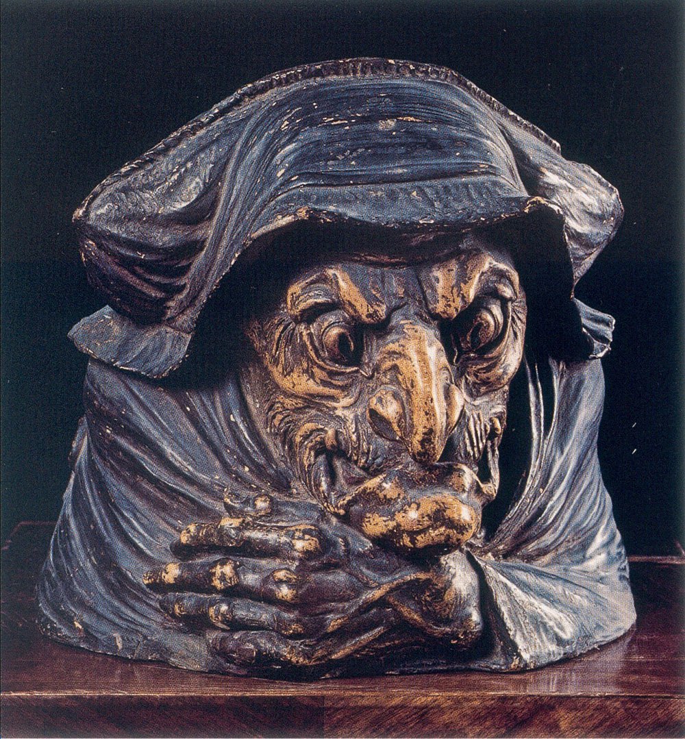 Артемий Обер. «Баба-яга». 1898. Голова. Гипс раскрашенный. Фото: Государственный Русский музей