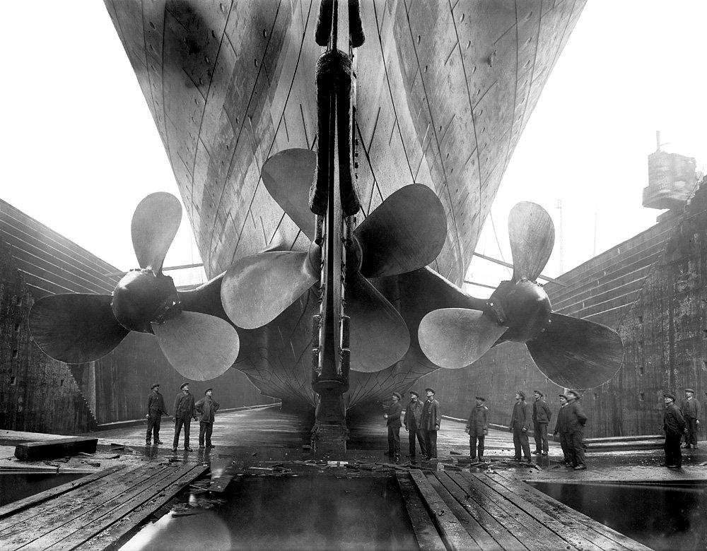 «Титаник» в сухом доке. 1911 г. Фото: Getty Image