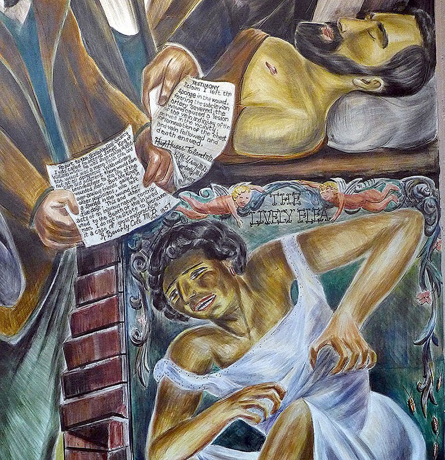 Фрагмент фрески Бернарда Закхайма в Калифорнийском университете. Фото: FoundSF/Shaping San Francisco