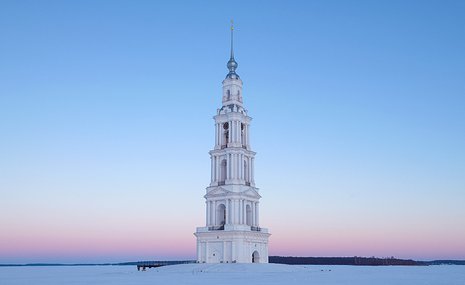 Калязинская колокольня после проведенной реставрации стала устойчивее и эффектнее