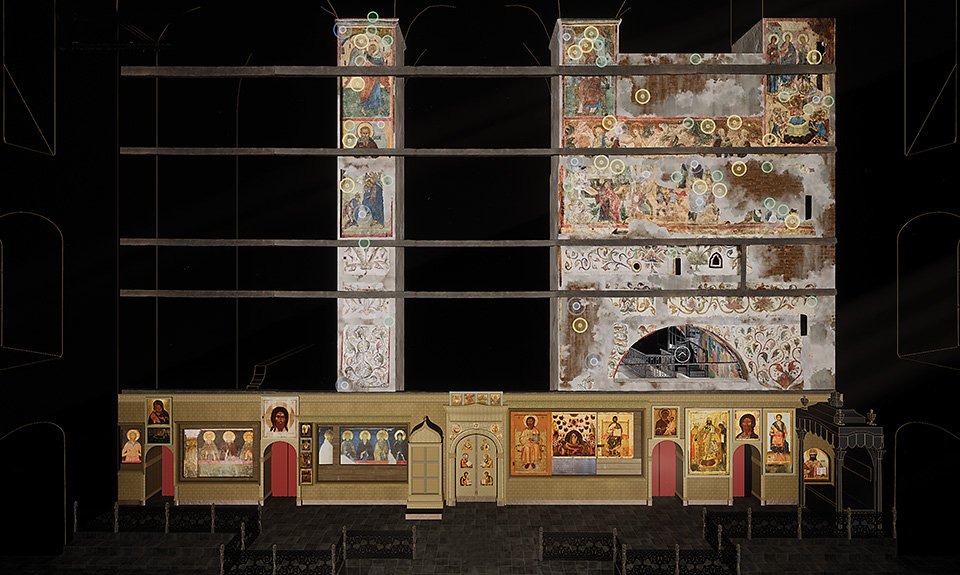Фрески Успенского собора Московского Кремля. XVII в. Фото: Музеи Московского Кремля