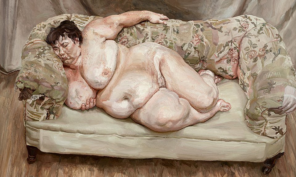 Люсьен Фрейд. «Спящая соцработница». 1995. Фото: The Lucian Freud Archive